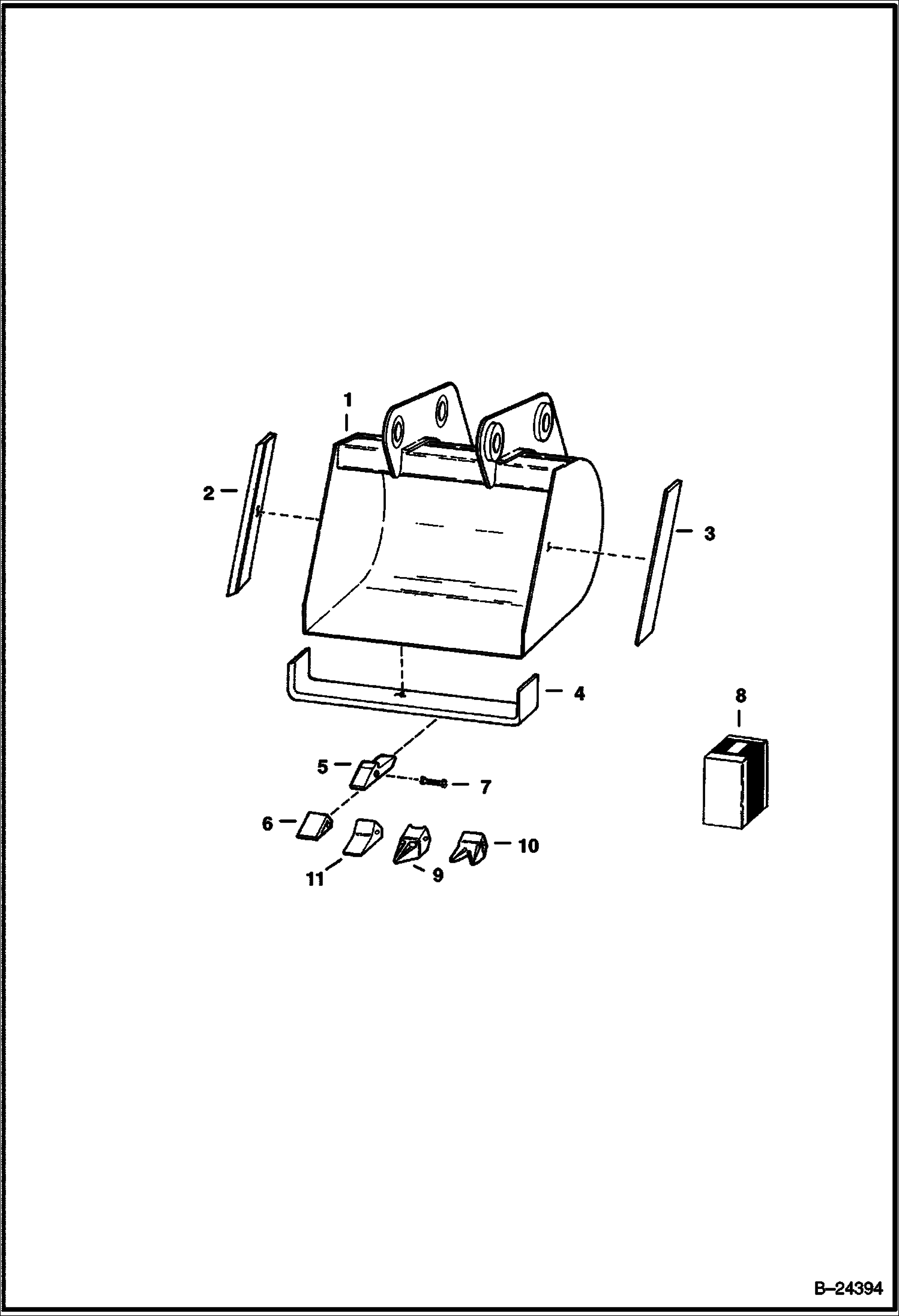 КОВШИ ЭКСКАВАТОРА-ПОГРУЗЧИКА 835S