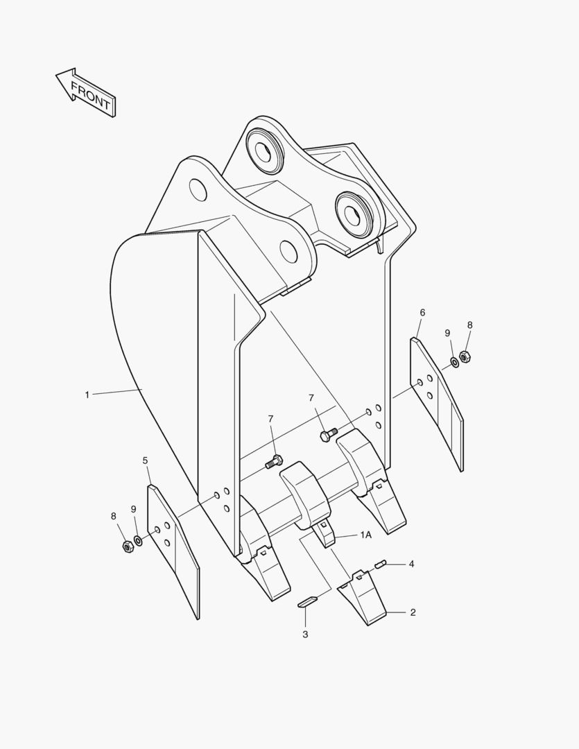 КОВШ-300 мм УЗКИЙ