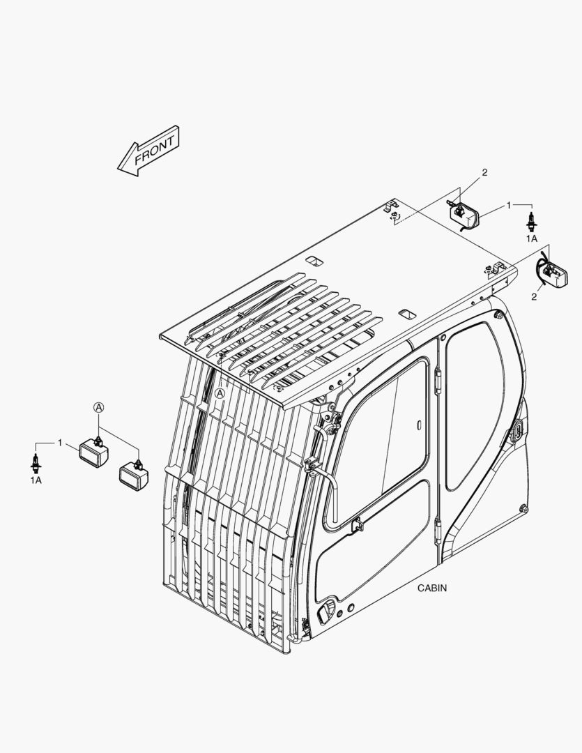 РАБОЧАЯ ФАРА(4-ЛАМПЫ)