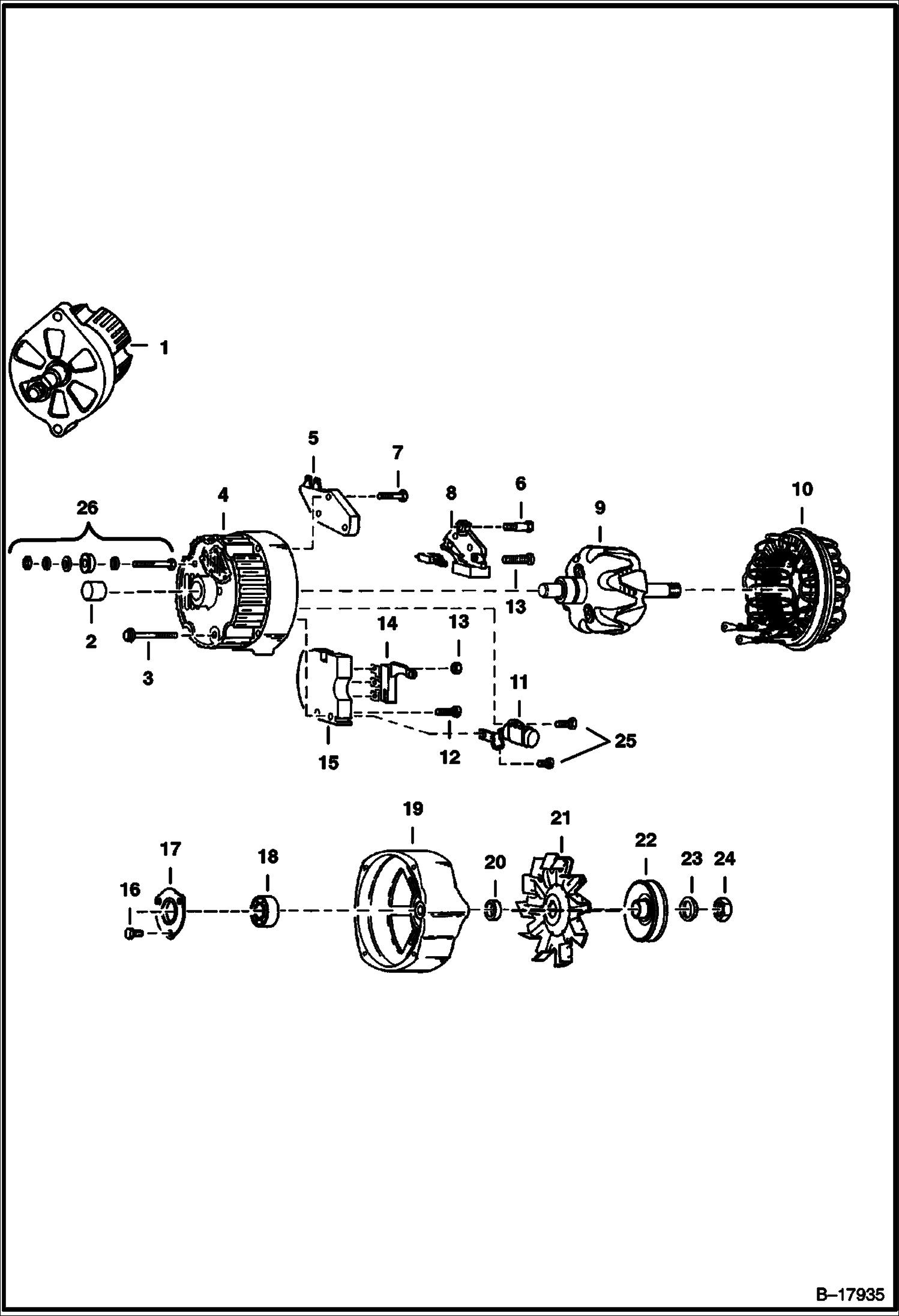 ГЕНЕРАТОР ПЕРЕМЕННОГО ТОКА (DELCO 1105063) (ЗАКРЫТ)