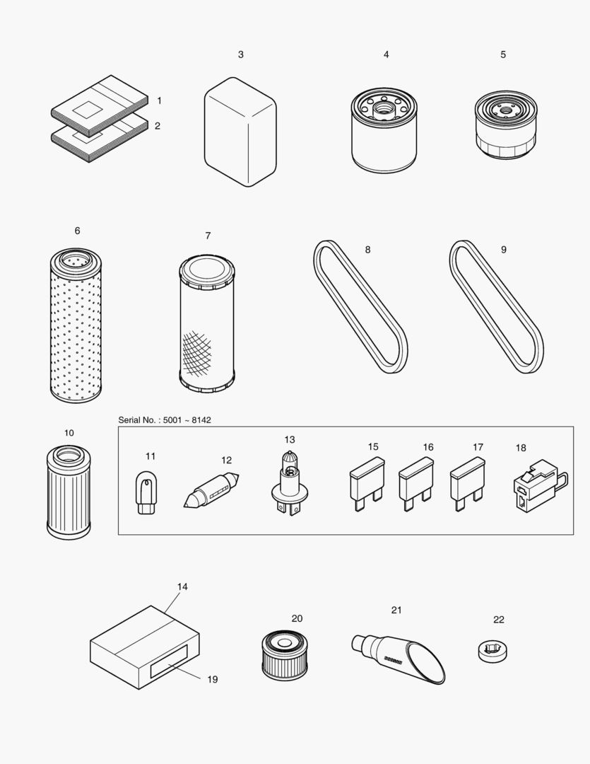 Спецтехника 5110 SPARE PARTS