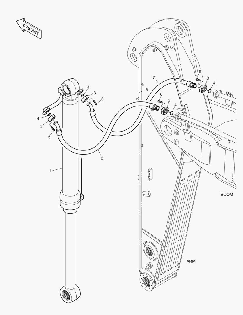 ГИДРОСИСТЕМА РУКОЯТИ - РУКОЯТЬ 2.6 м