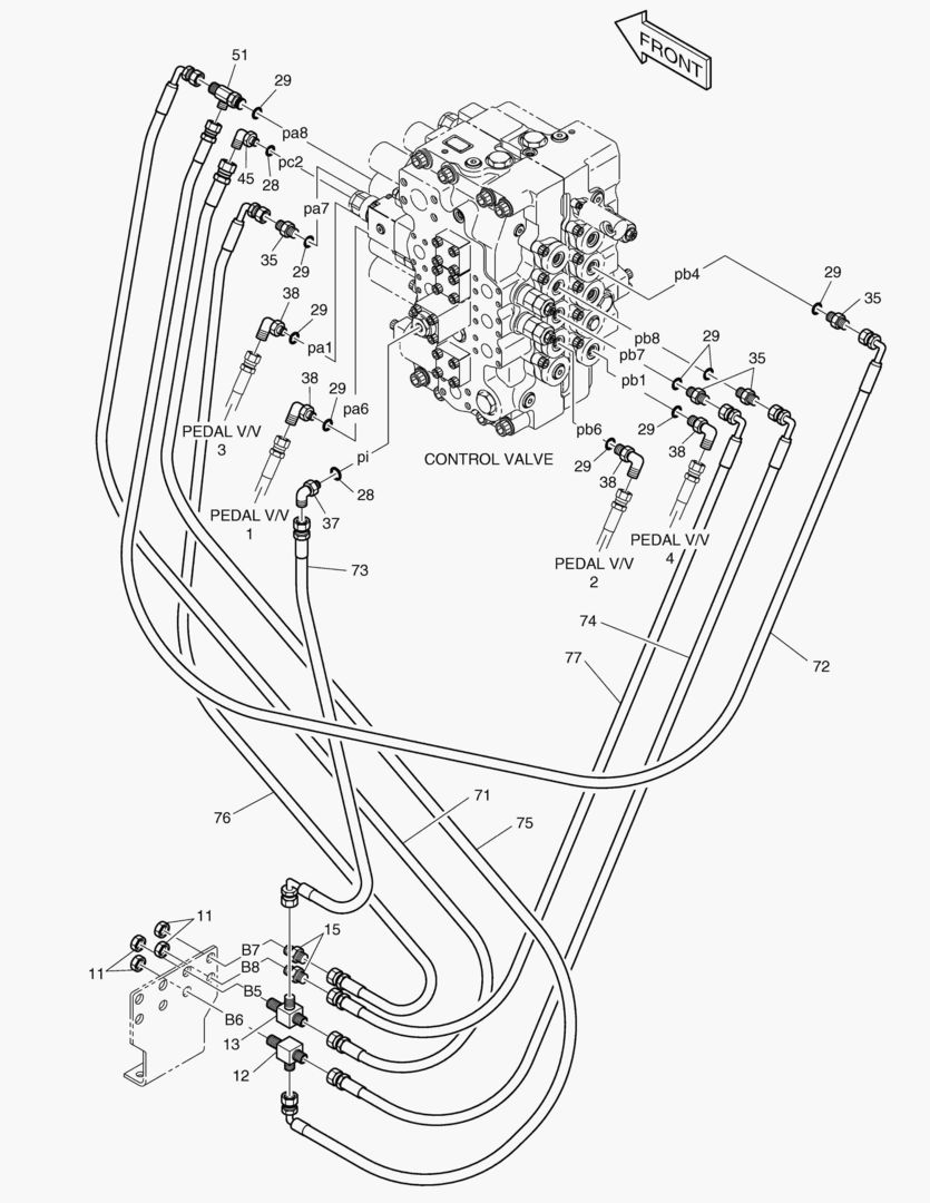 ТРУБОПРОВОД СЕРВОУПРАВЛЕНИЯ(4)