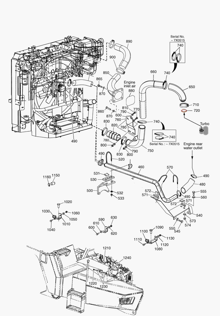 G010-10 PIPES FOR CHARGE AIR COOLER