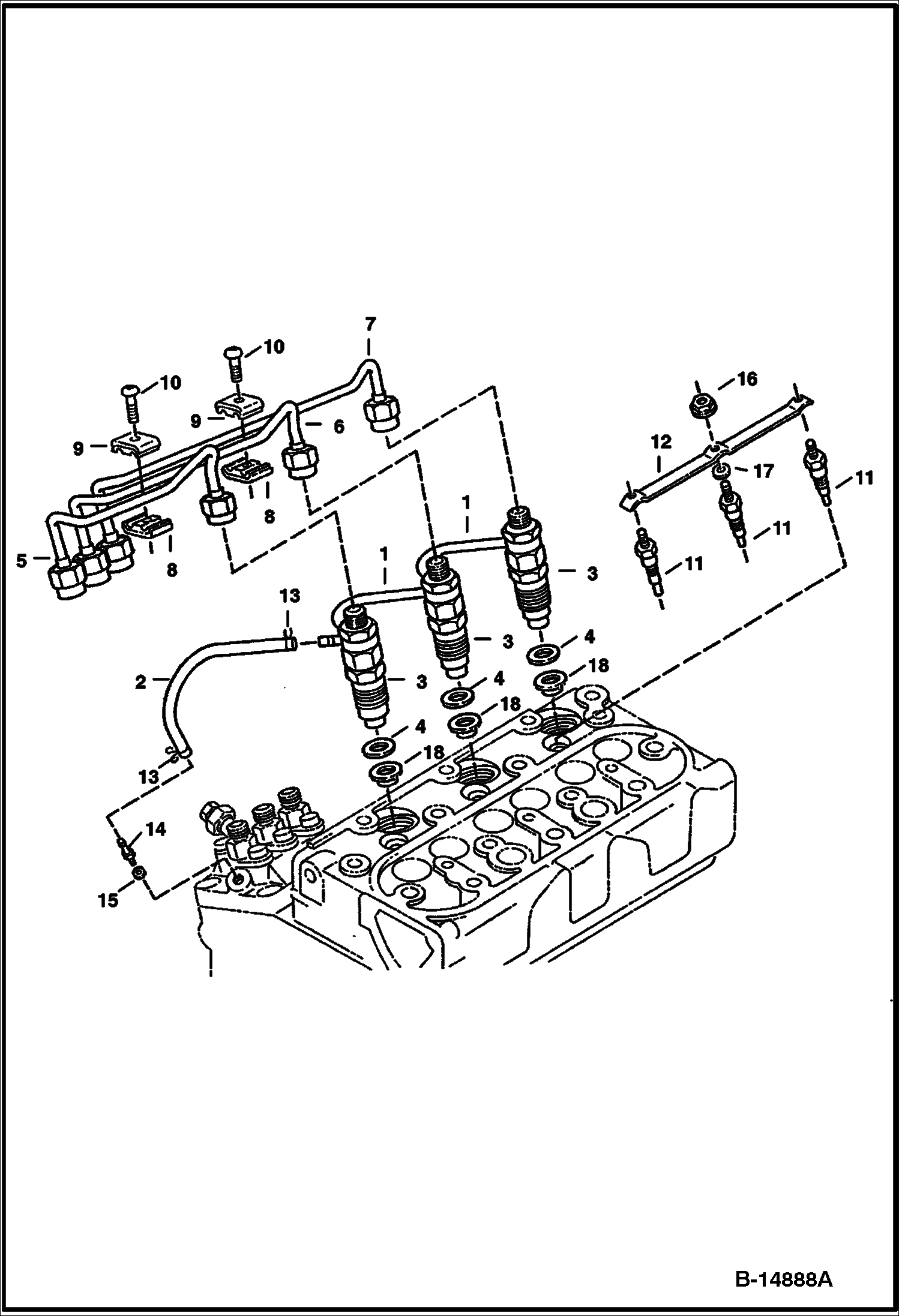 СОПЛО ФОРСУНКИ (KUBOTA D722-E2B-BC-6) (TIER II) (СЕРИЙНЫЙ НОМЕР 5287 11001 И ВЫШЕ, 5288 11001 И ВЫШЕ)