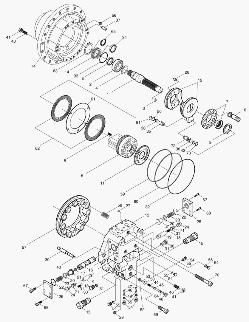 ХОДОВОЙ ГИДРОМОТОР-DTD283V