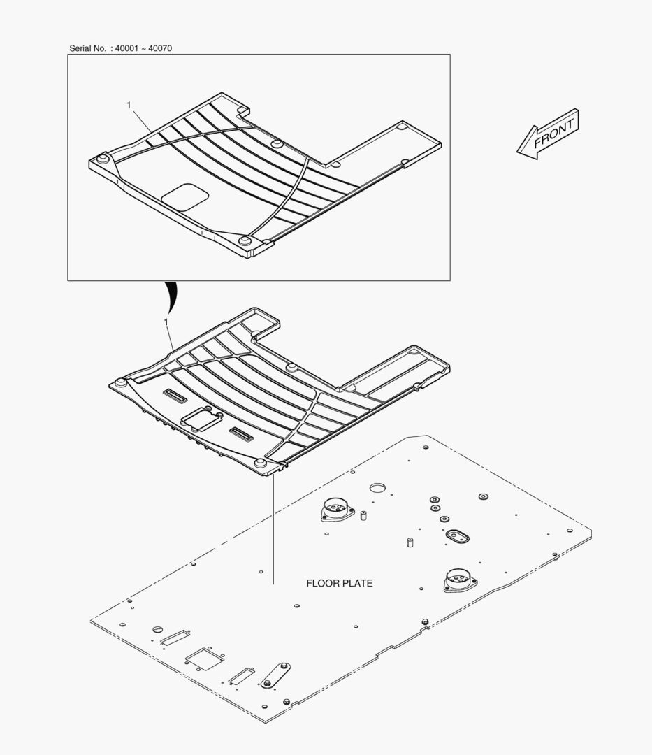 КОВРИК НА ПОЛУ КУЗОВА