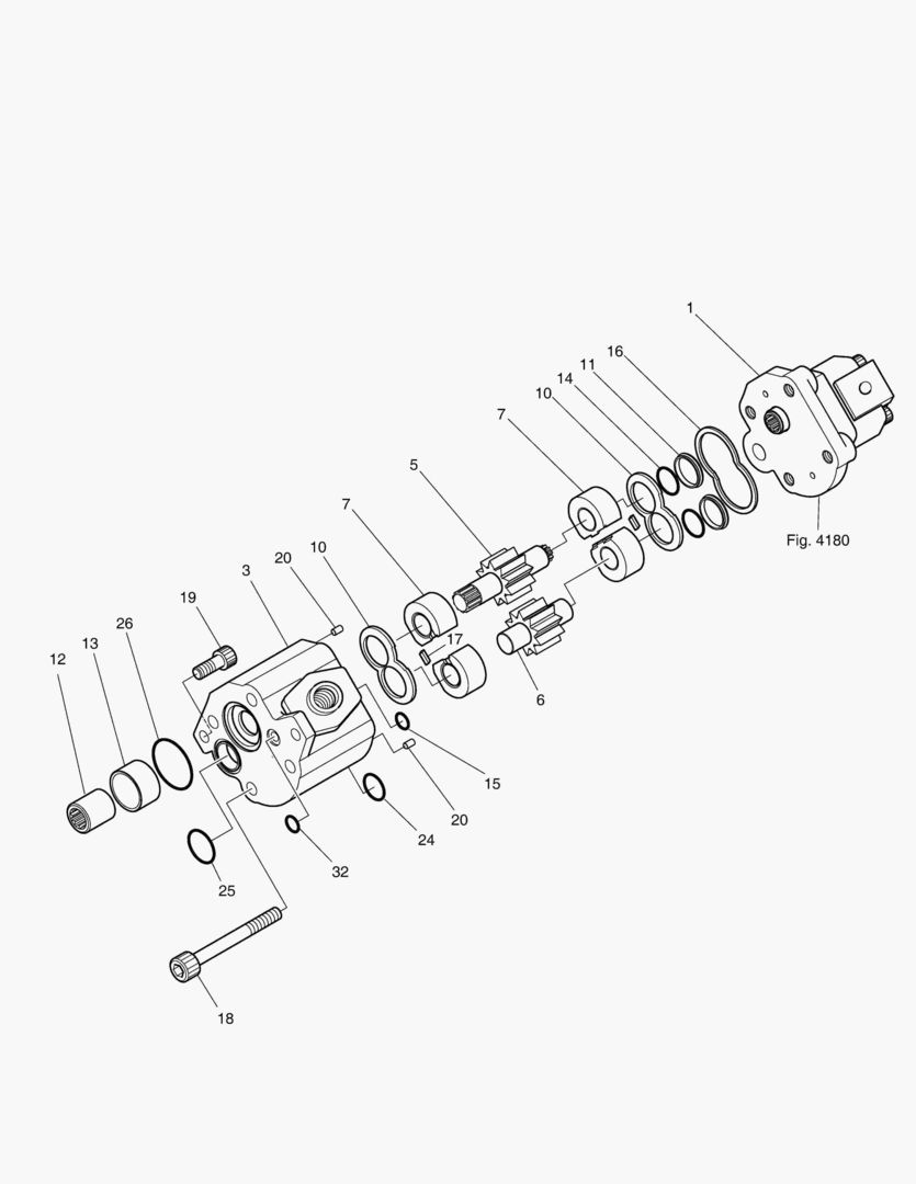ОСНОВНОЙ НАСОС - ШЕСТЕРЕННЫЙ НАСОС