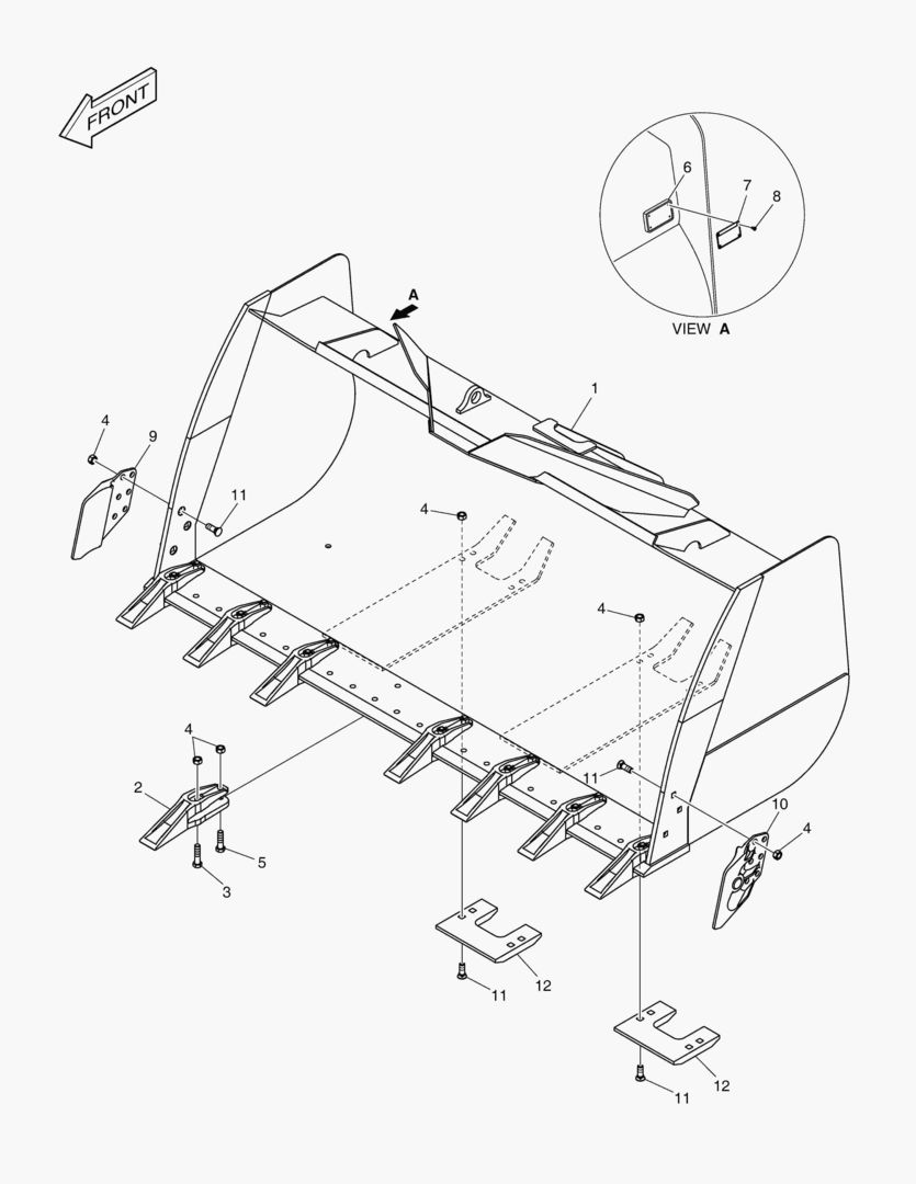 5650 BUCKET - 4.0гЋҐ - TOOTH(MH)