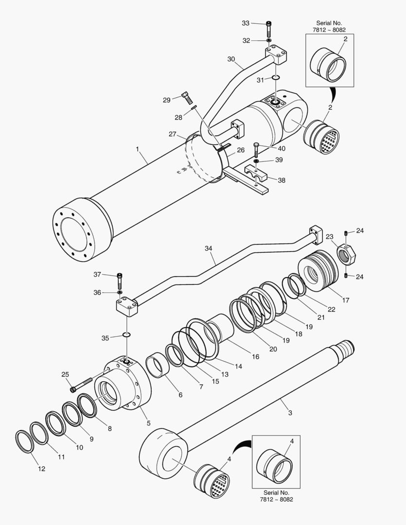Спецтехника 4231 BOOM CYLINDER - L.H. [7812~] - главное фото