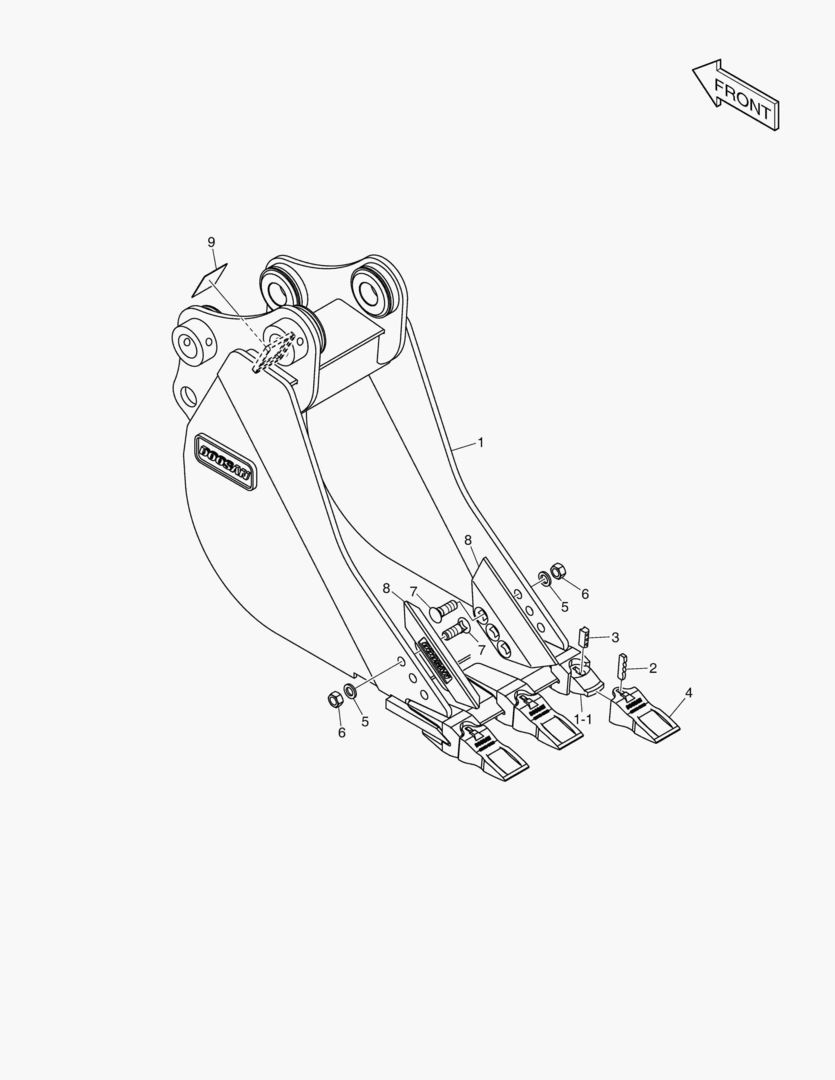 6240 BUCKET ASSВґY - 0.07mВі - G CLASS