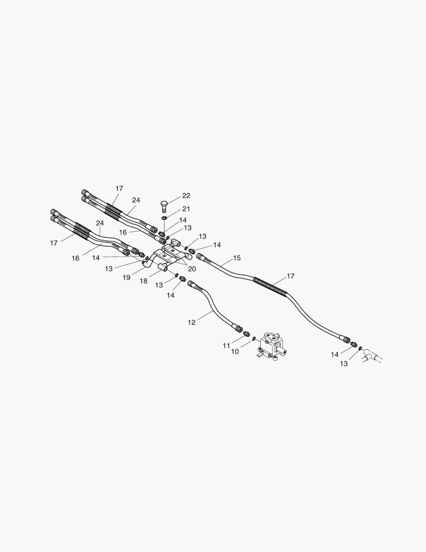 ТРУБОПРОВОД ПЕРЕДНЕГО АУТРИГЕРА(ОПЦИЯ)-E.D