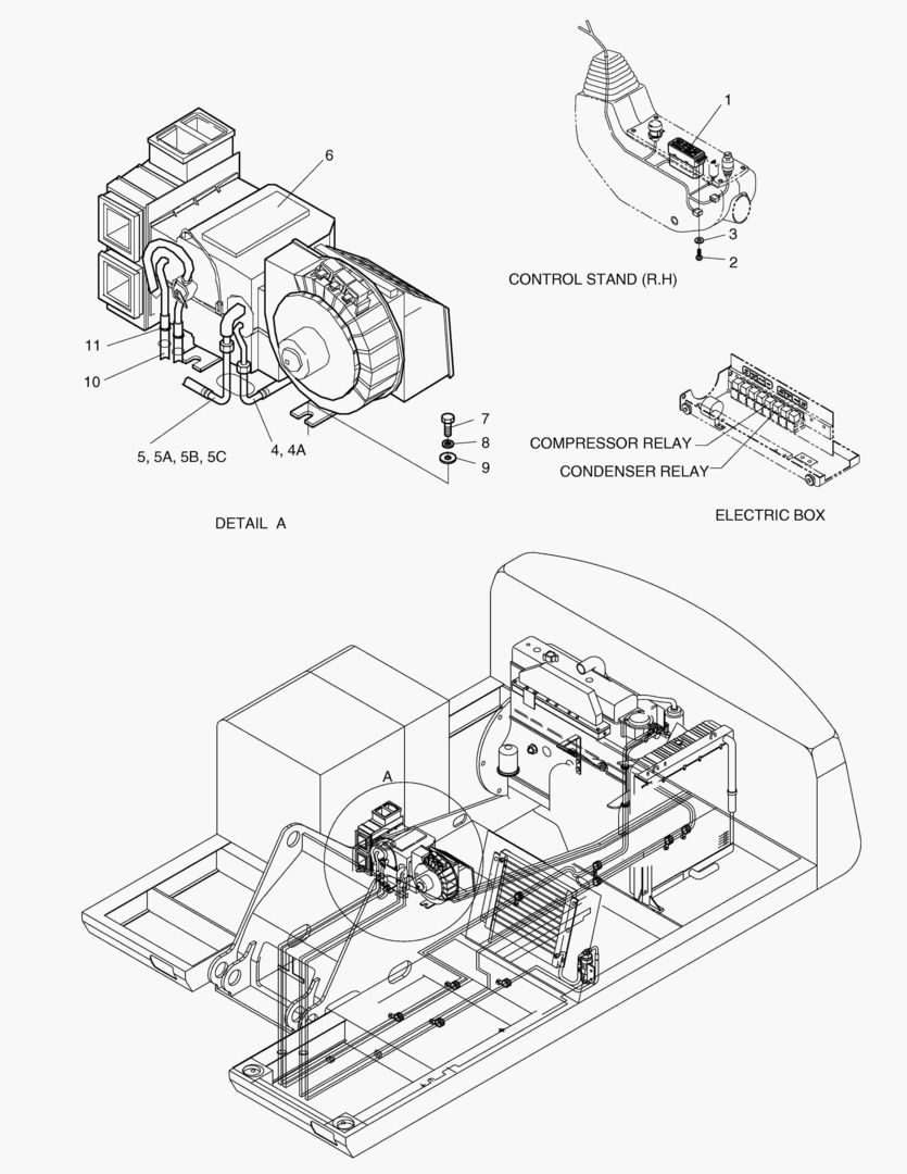 1810 COOLER & HEATER ASS`Y(1)-CABIN PART