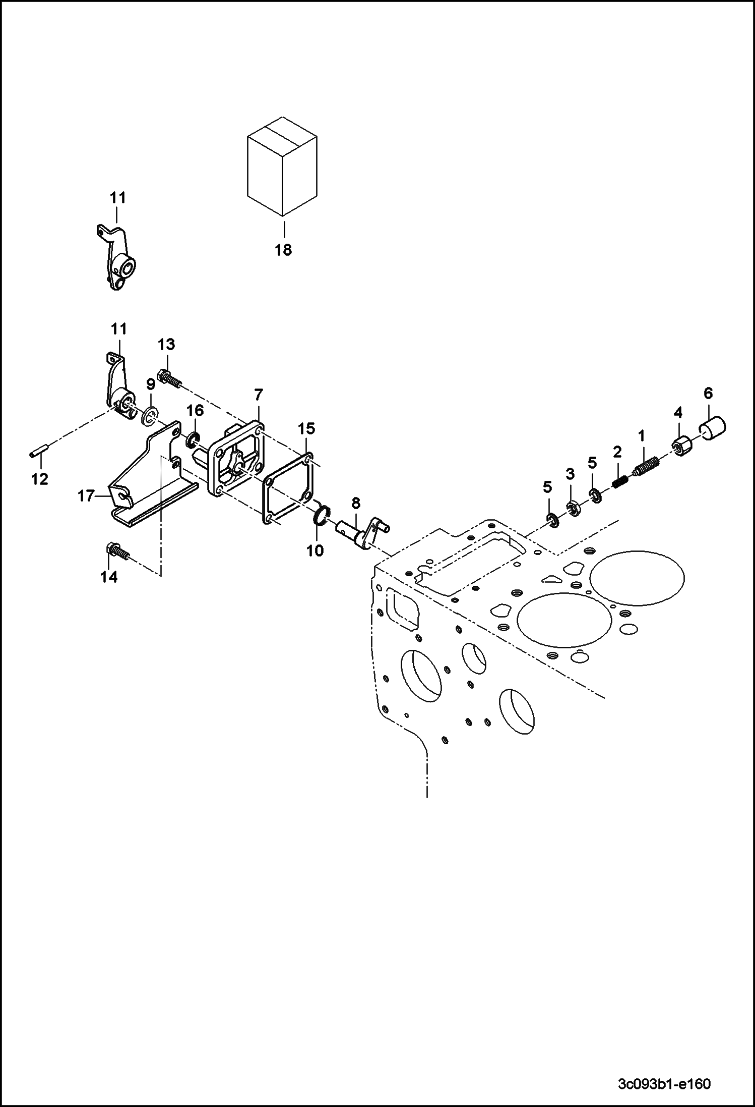РЫЧАГ ОСТАНОВА ДВИГАТЕЛЯ В СБОРЕ