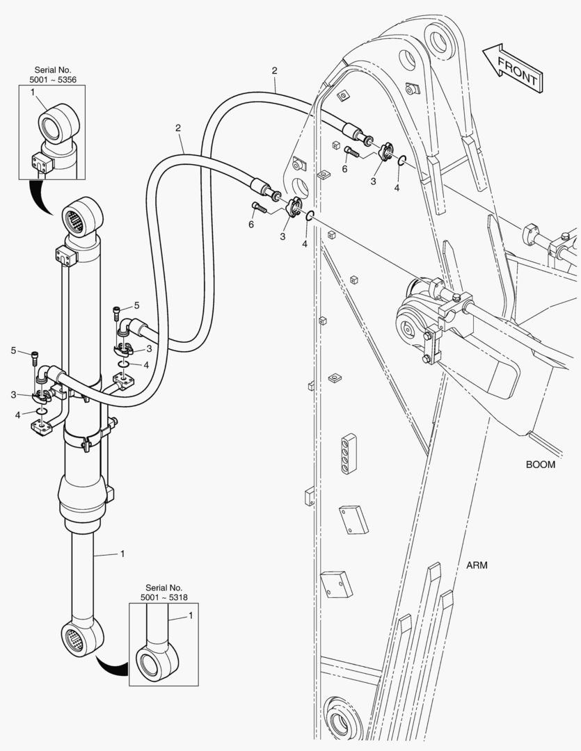 ГИДРОСИСТЕМА РУКОЯТИ - РУКОЯТЬ 2.5 м