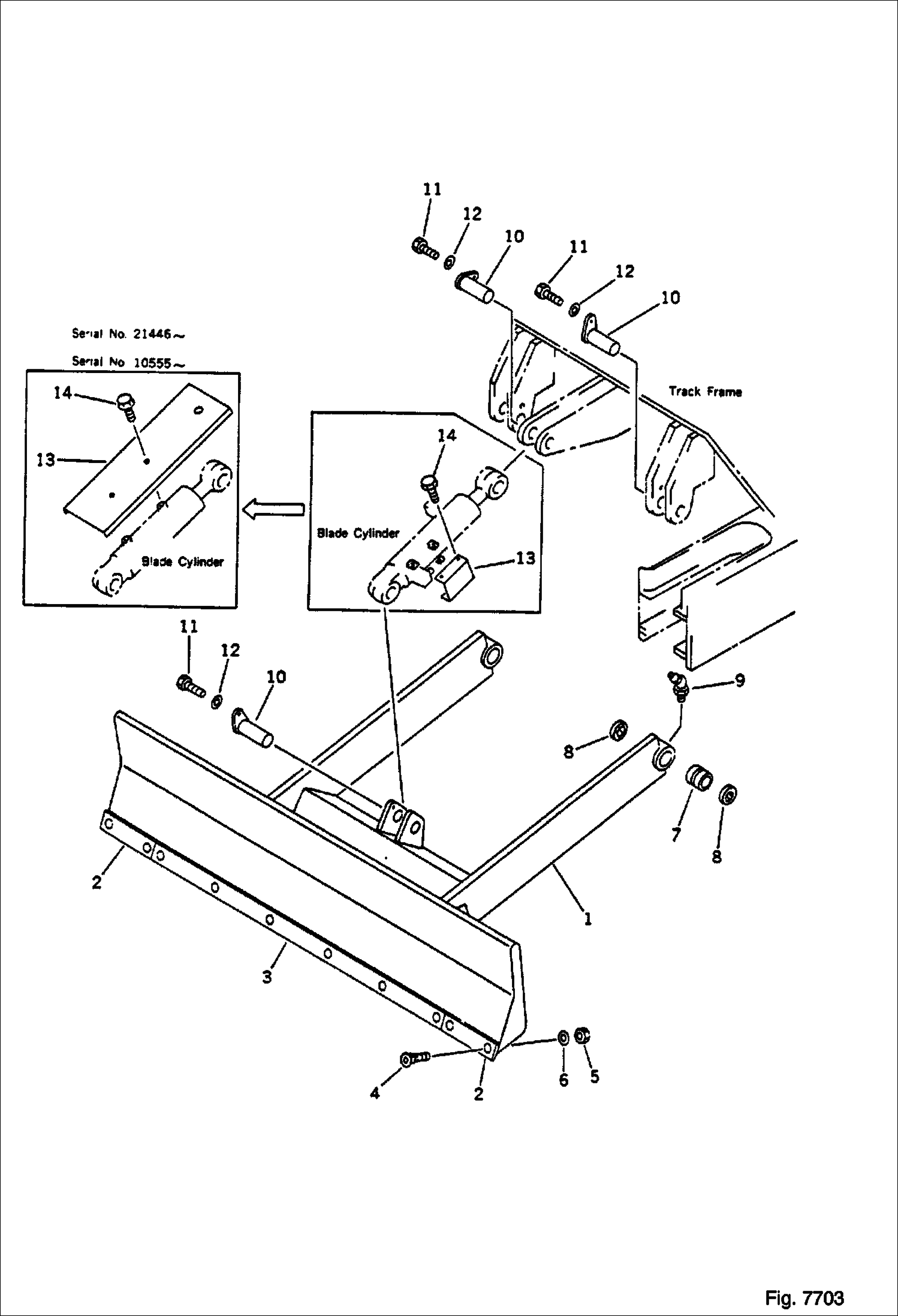 ОТВАЛ (С БОЛТОВЫМ КРЕПЛЕНИЕМ ЛЕЗВИЯ)