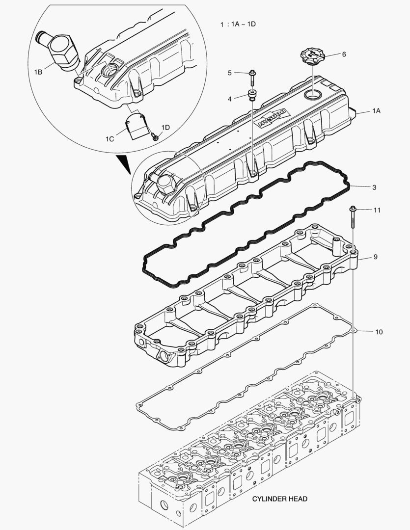 КРЫШКА ГОЛОВКИ ЦИЛИНДРА