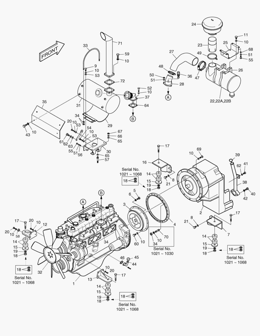 1111 ENGINE MOUNTING [1021~]