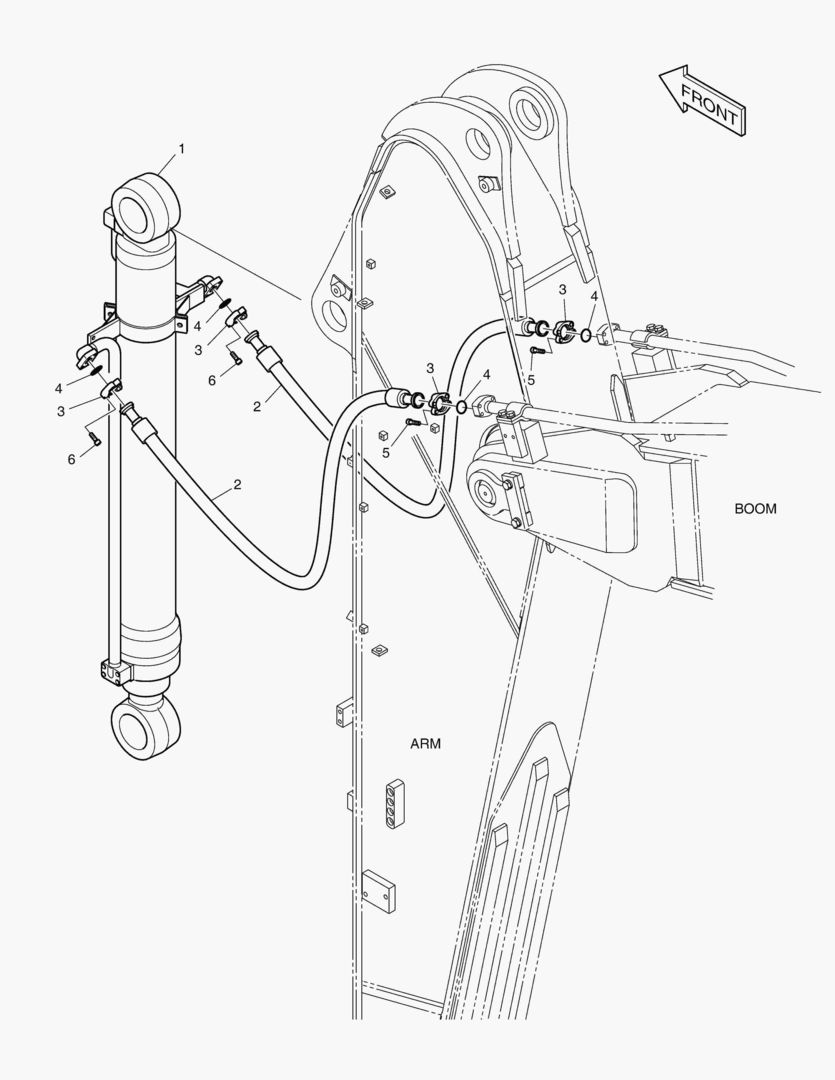ГИДРОСИСТЕМА РУКОЯТИ - РУКОЯТЬ 2.9 м(ОСОБО ПРОЧНЫЙ)