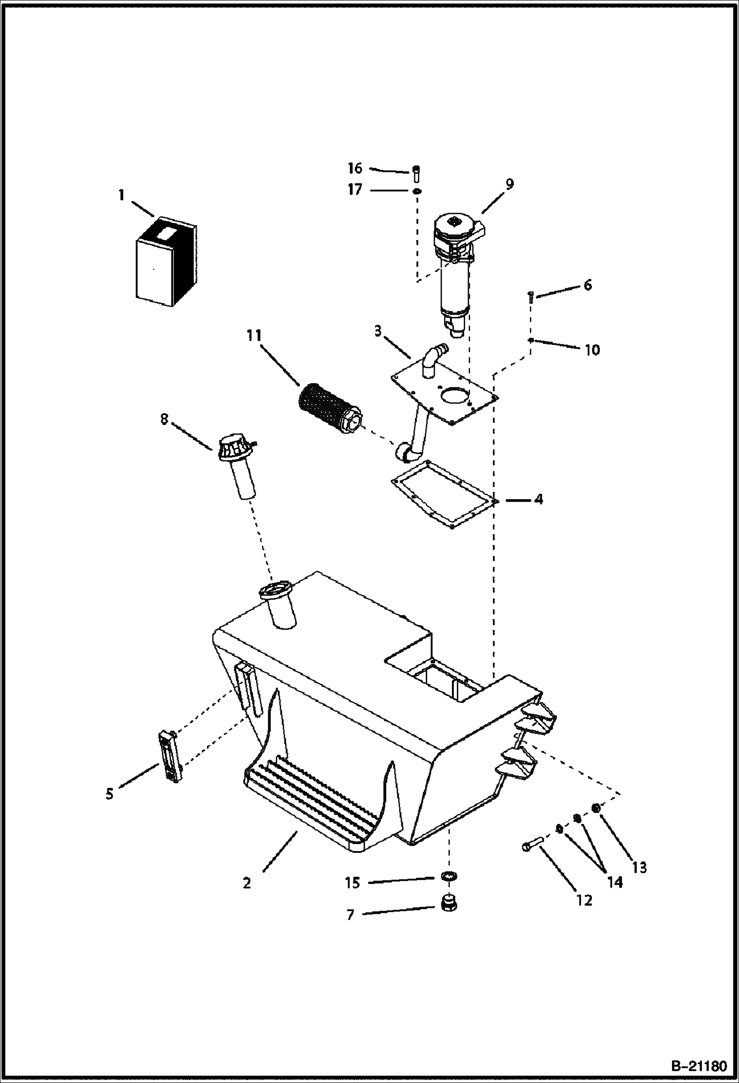 РЕЗЕРВУАР ДЛЯ МАСЛА В СБОРЕ
