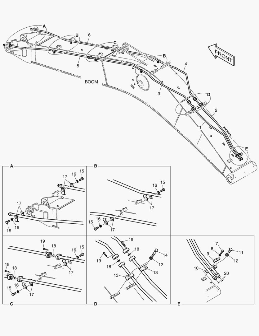 ГИДРОСИСТЕМА СТРЕЛЫ - СТРЕЛА 5.9 м(ВРАЩАЮЩИЙСЯ)