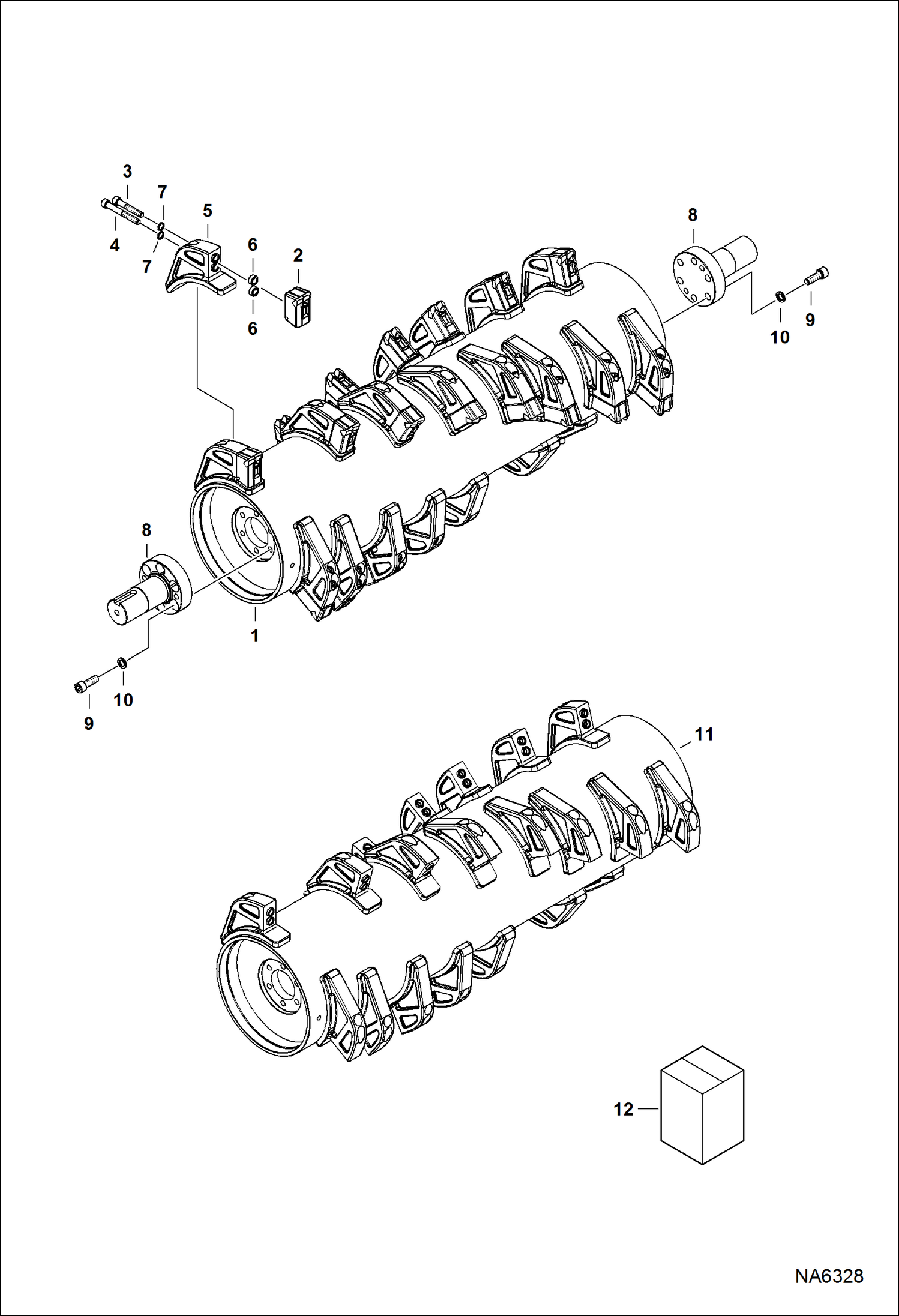 КУСТОРЕЗ (РОТОРНЫЙ БЛОК) (84 ММ) (3.3125--) ДЕРЖАТЕЛЬ ИНСТРУМЕНТА (FRC50 ANR600110 И ВЫШЕ) (50 ATSY)