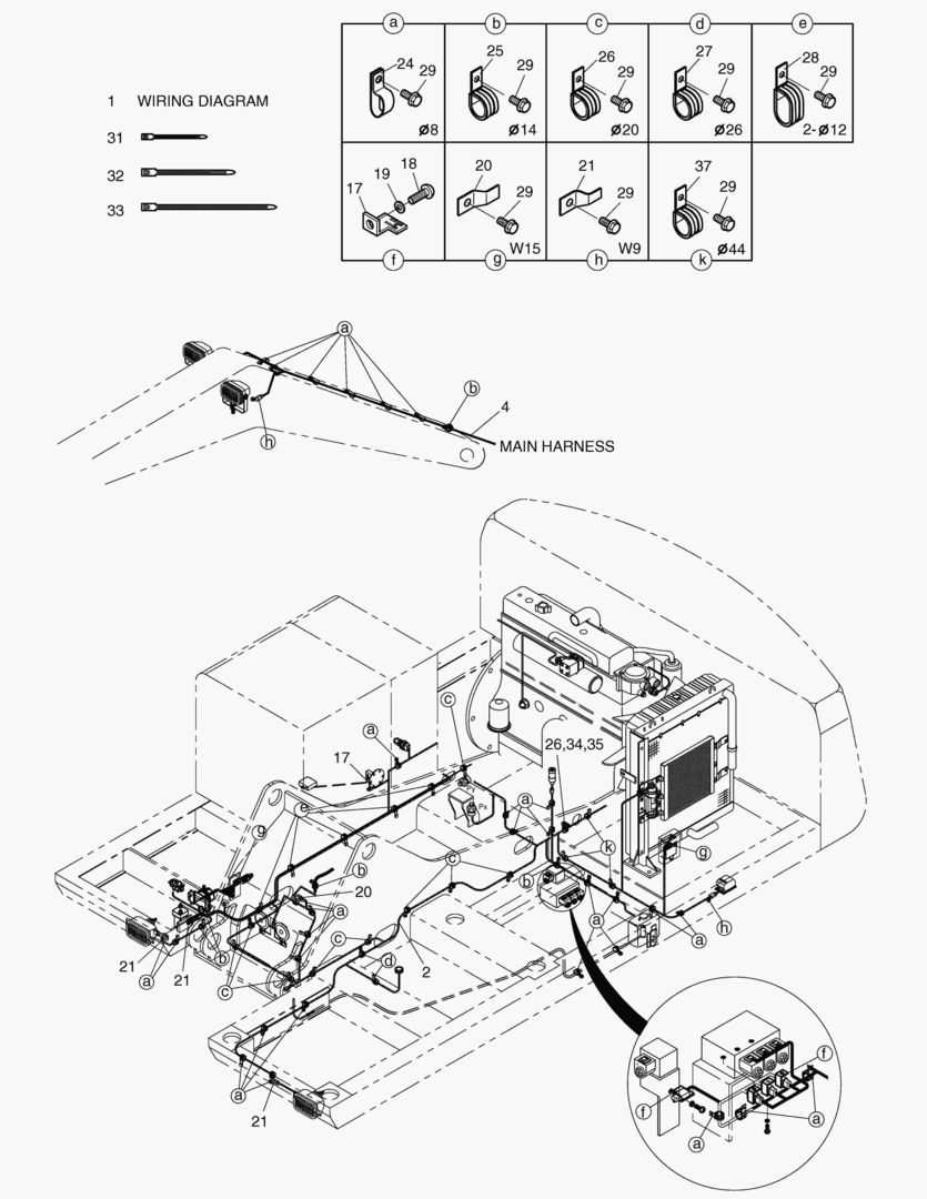 ЭЛЕКТРОПРОВОДКА(3)-СОПРЯЖЕННЫЕ ДЕТАЛИ