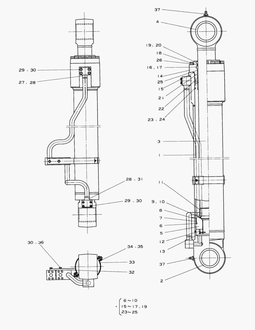 ЦИЛИНДР СТРЕЛЫ-ПРАВОСТОРОННИЙ