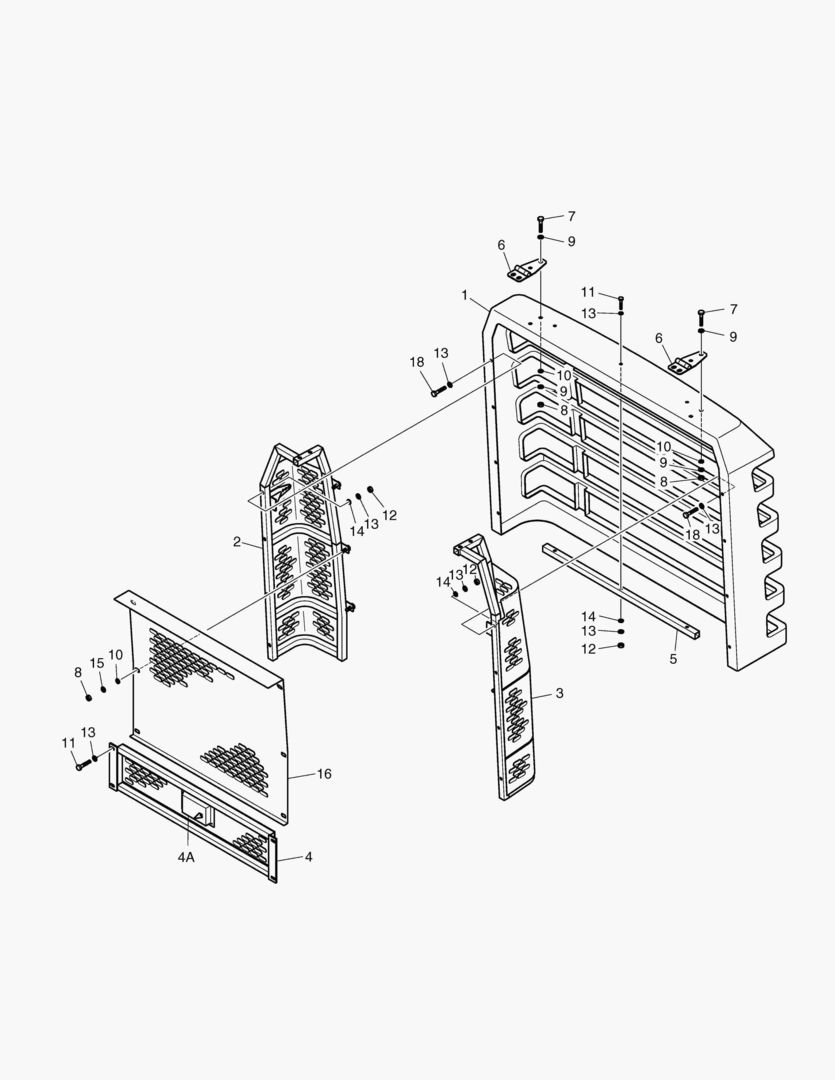1660 RADIATOR GRILL(OPT.)-FOR CCTV [1001~1130]