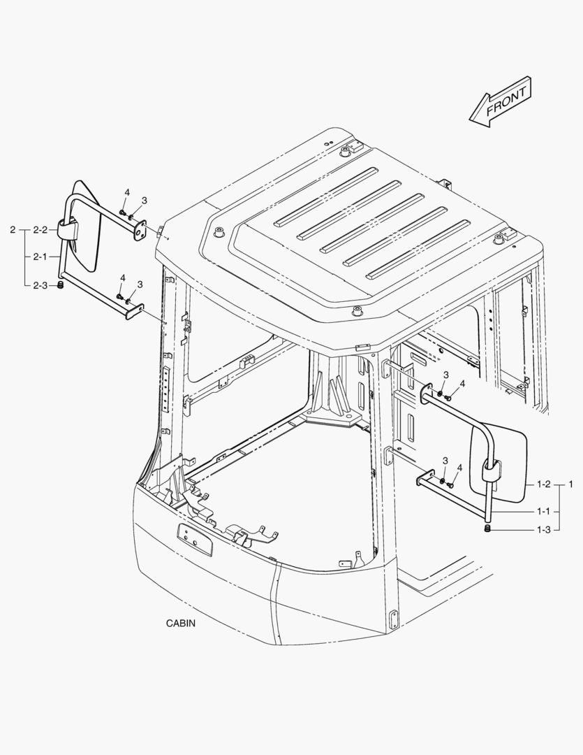 1245 MIRROR-CABIN [5104~]