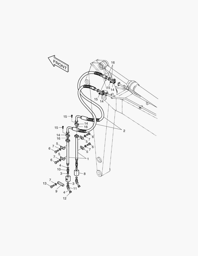 Спецтехника 6470 ARM PIPING-ARM 3.0m(ONE & TWO WAY) [1001~1329]