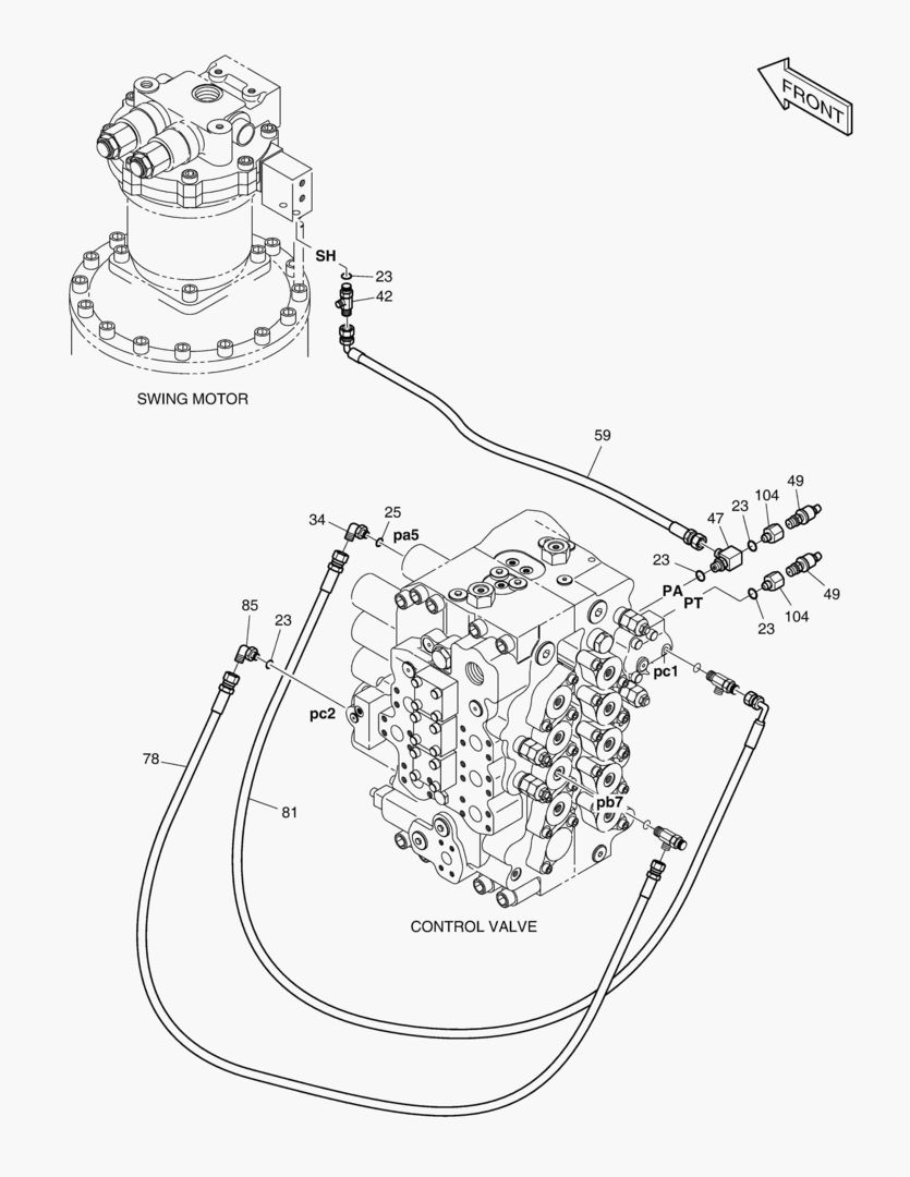 ТРУБОПРОВОД СЕРВОУПРАВЛЕНИЯ(5)