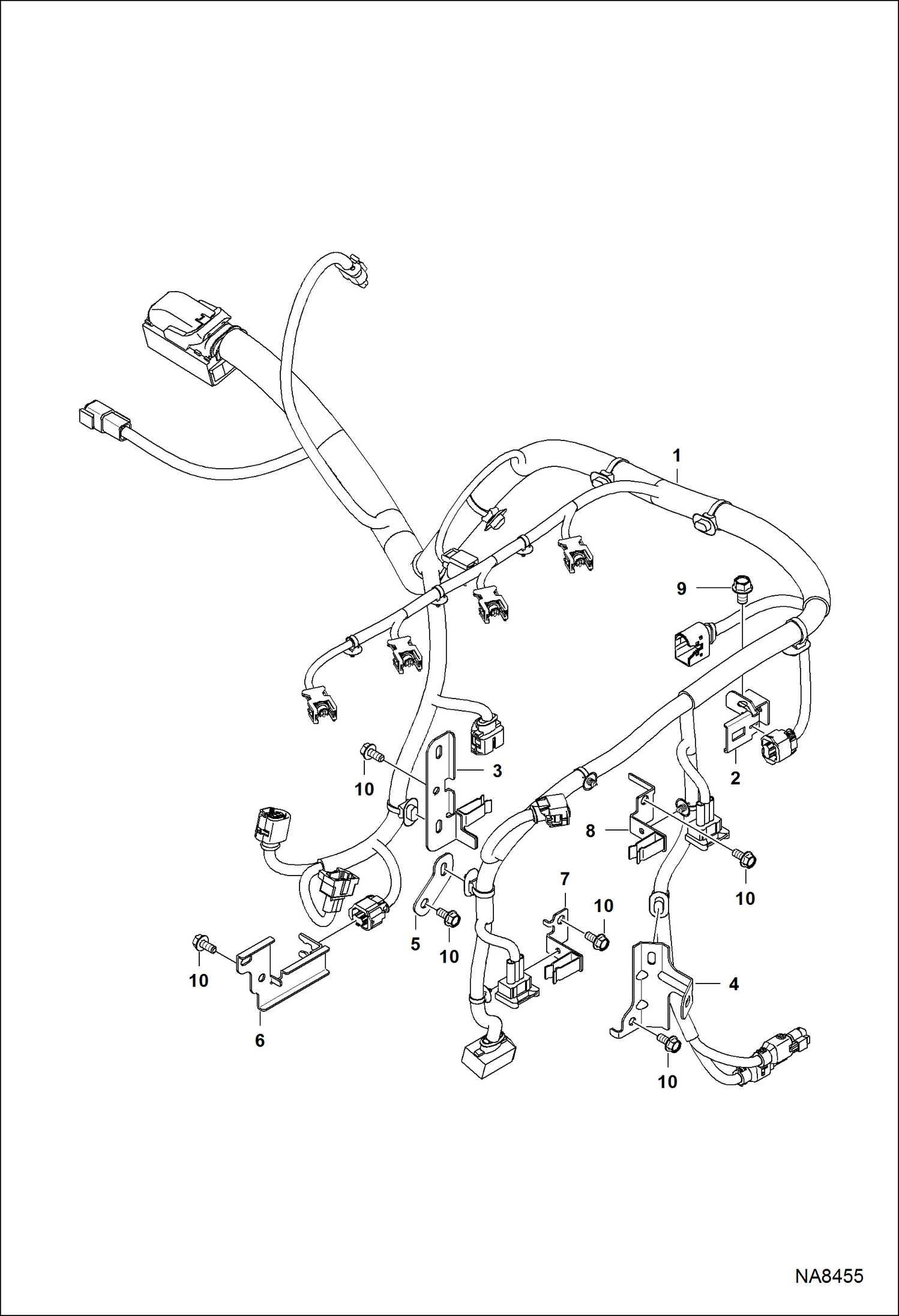 ЭЛЕКТРОСХЕМА ДВИГАТЕЛЯ (ГЛАВНЫЙ ЖГУТ ПРОВОДОВ ДВИГАТЕЛЯ)
