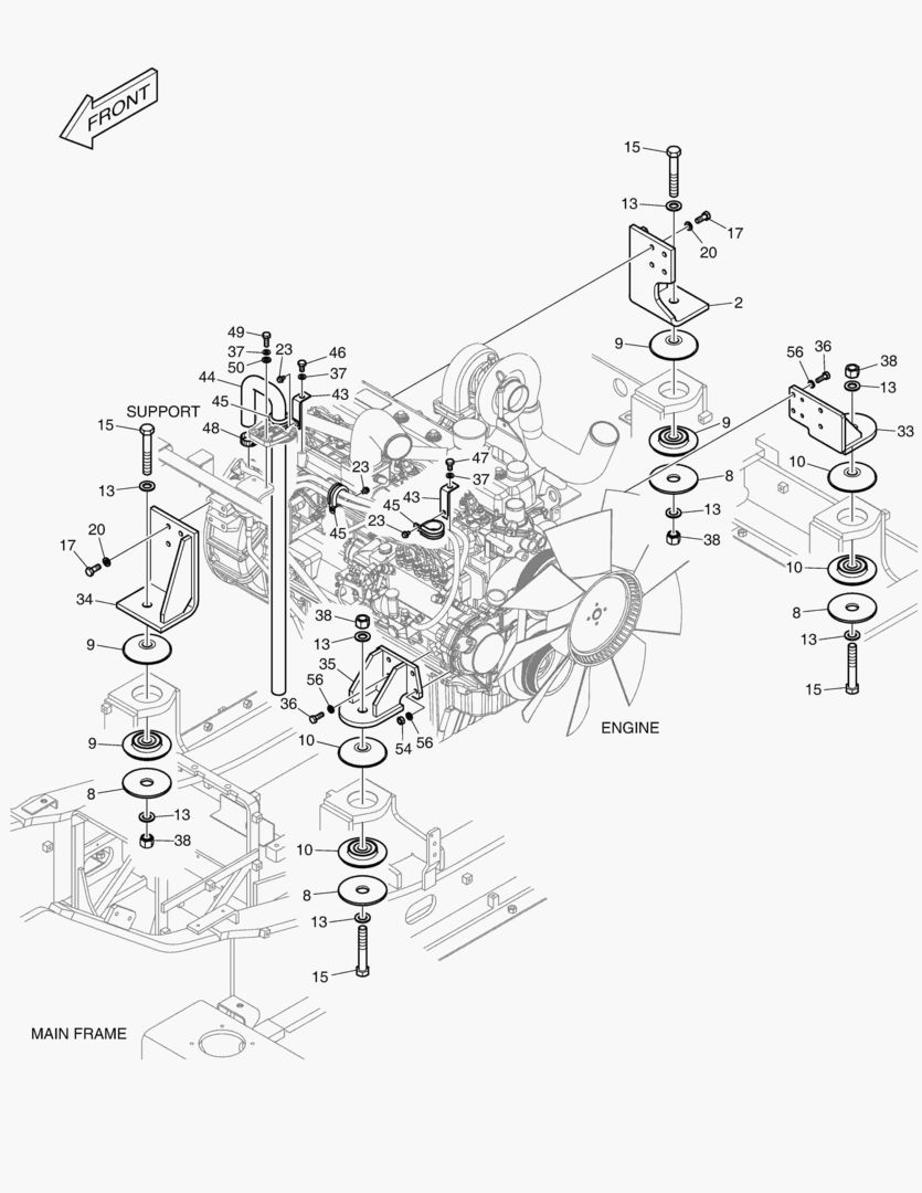 МОНТАЖ ДВИГАТЕЛЯ