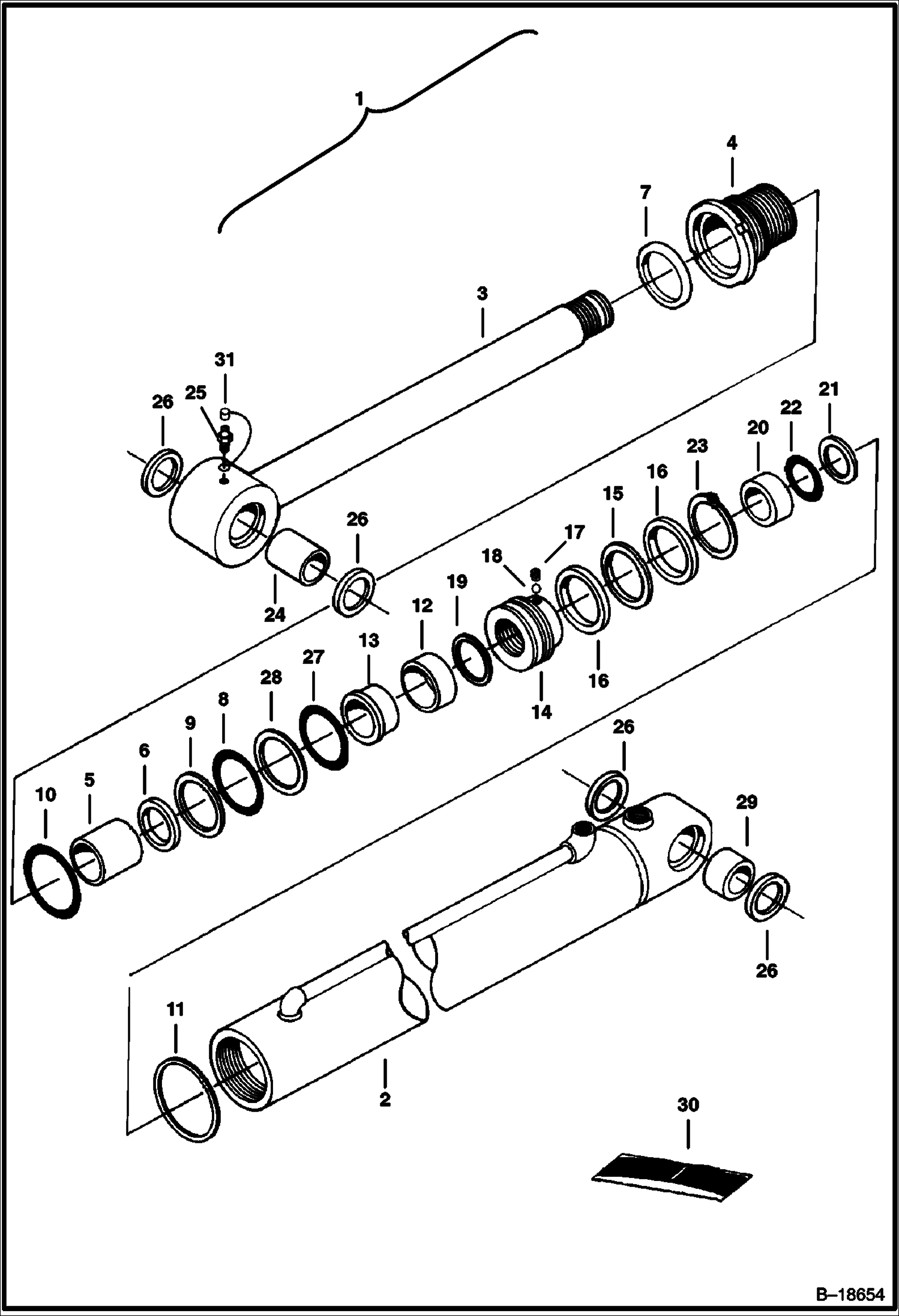 Схема ЦИЛИНДР ПОВОРОТА
