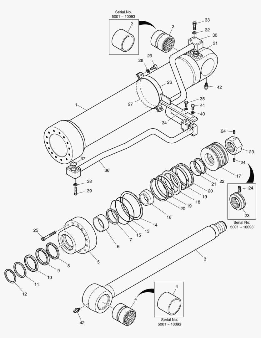 4280 BOOM CYLINDER - R.H. [5001~10105]