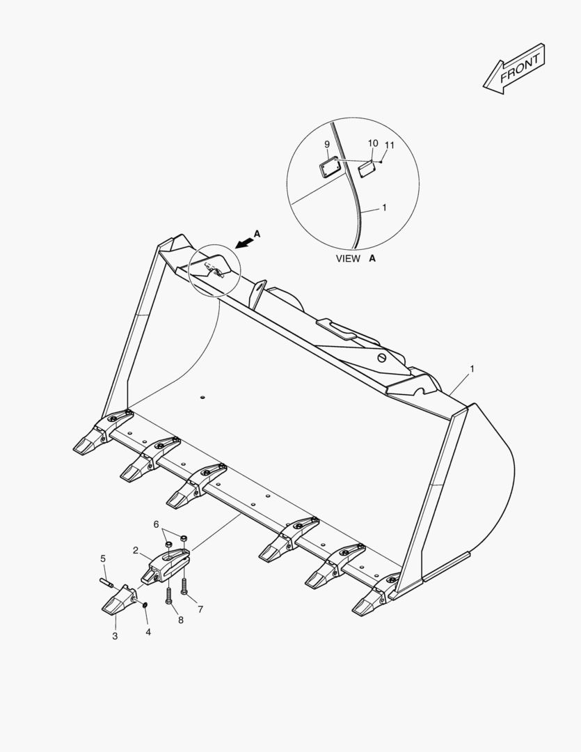 5640 BUCKET - 3.7гЋҐ - TOOTH