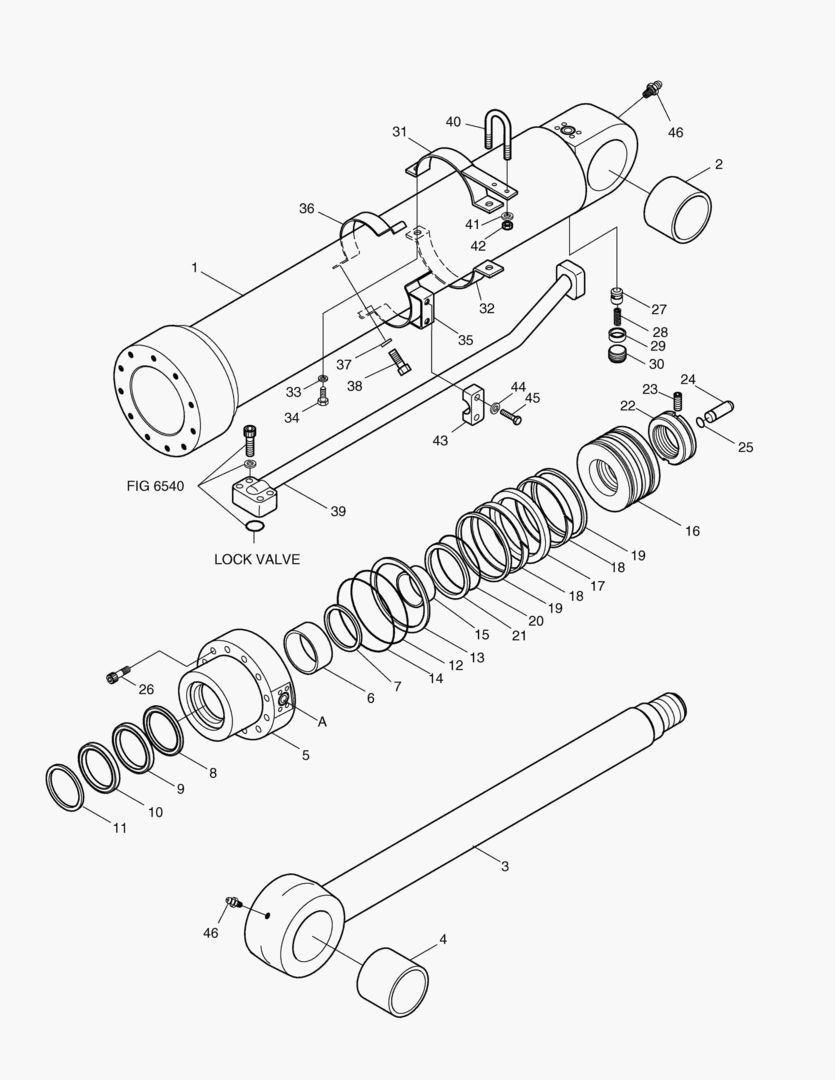 ЦИЛИНДР РУКОЯТИ-ГИДРОЗАМОК