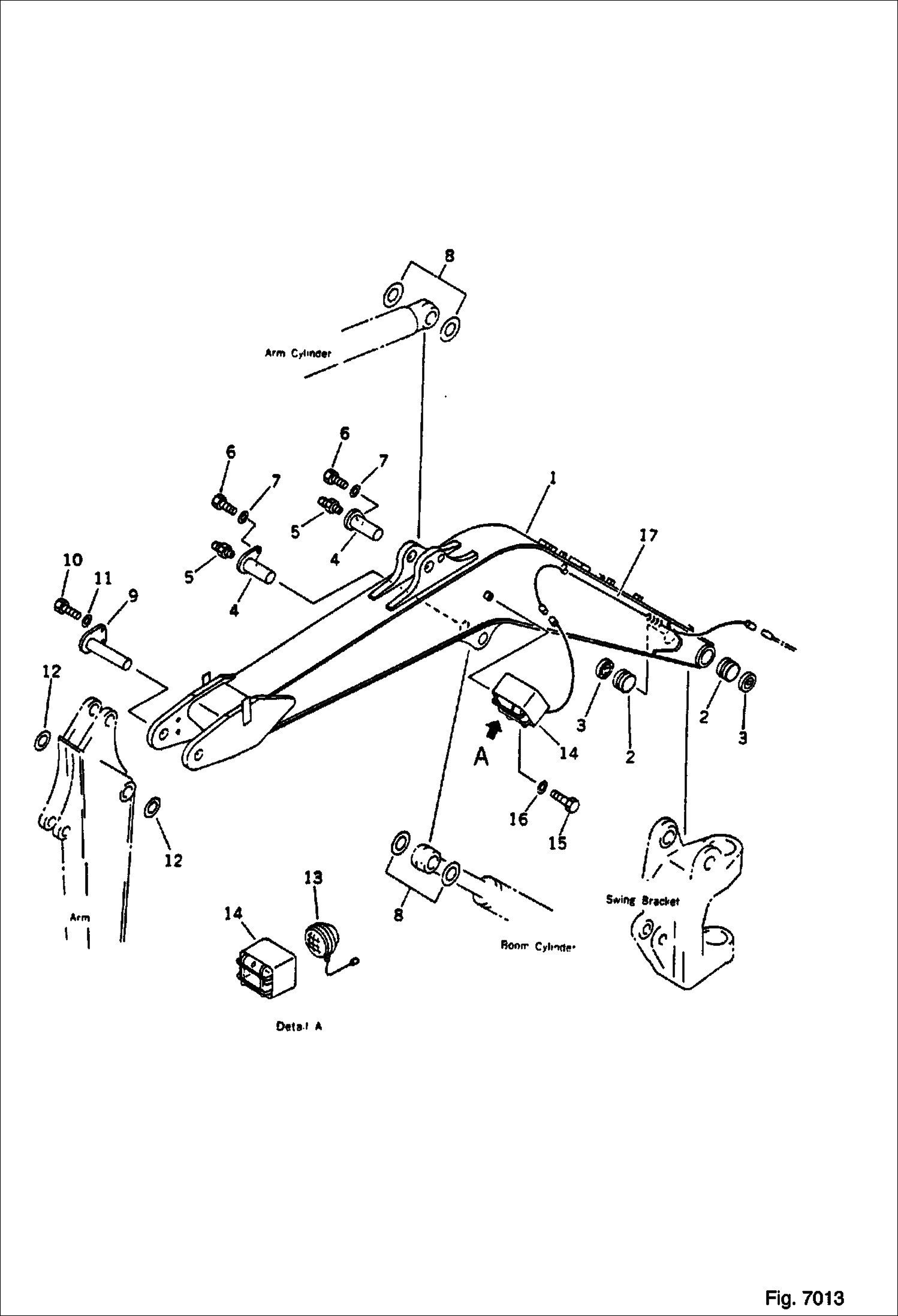 СТРЕЛА (KOMATSU СЕРИЙНЫЙ НОМЕР 10511 И ВЫШЕ)