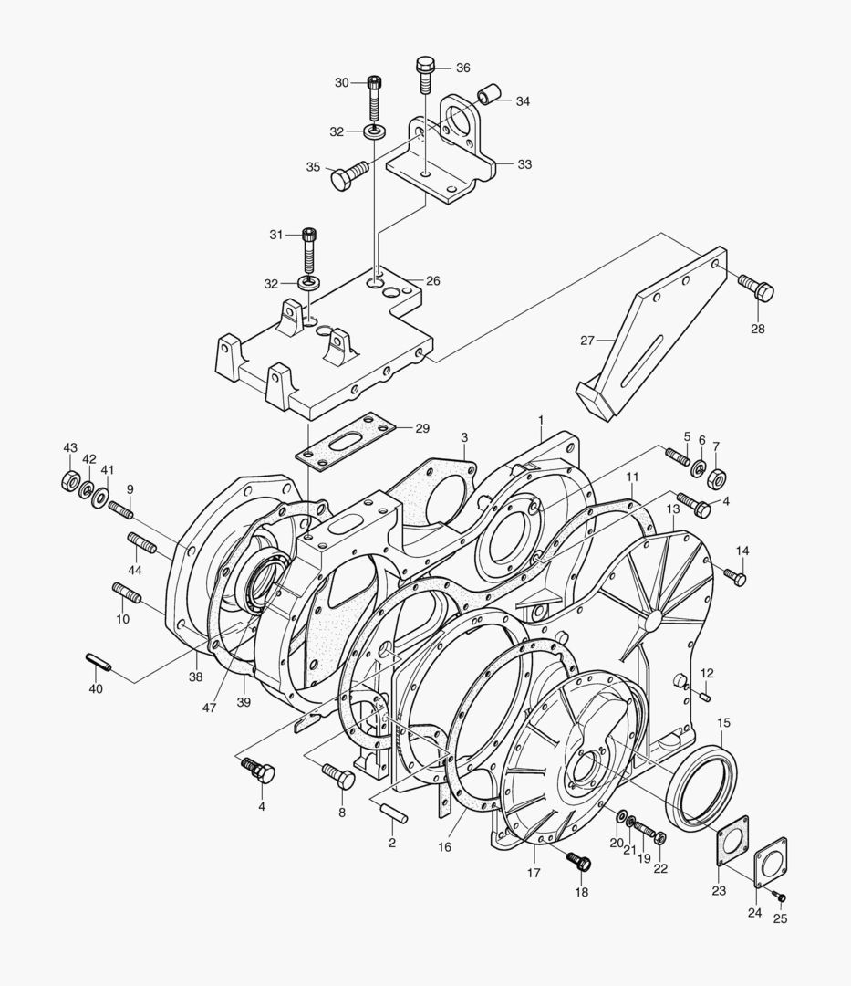 КАРТЕР РАСПРЕДЕЛИТЕЛЬНЫХ ШЕСТЕРЕН