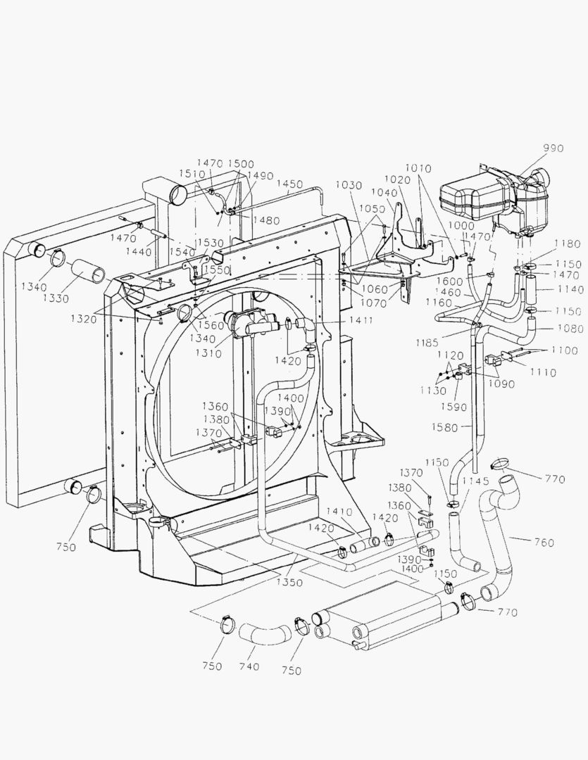 G040-14 RADIATOR SHELL AS