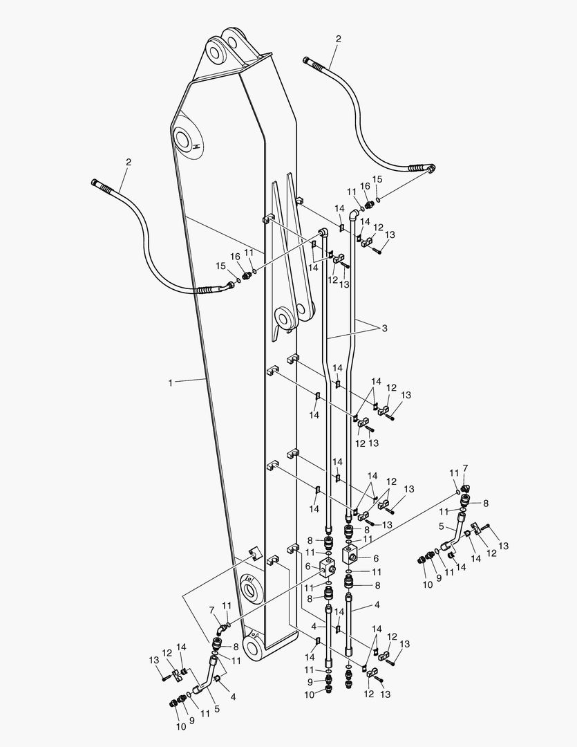 Спецтехника 6810 ARM PIPING(3.0m)-ROTATION & TILTING [870~] - главное фото