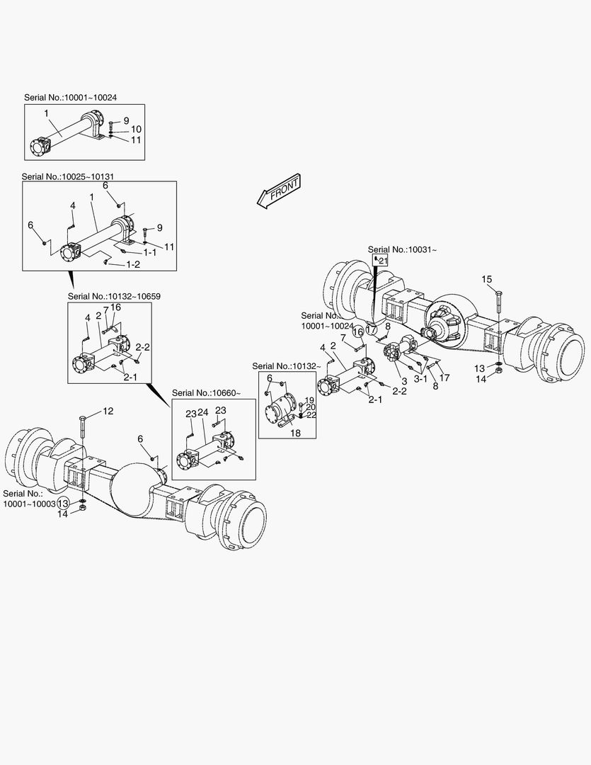 Спецтехника 1330 AXLE & DRIVE SHAFT - главное фото