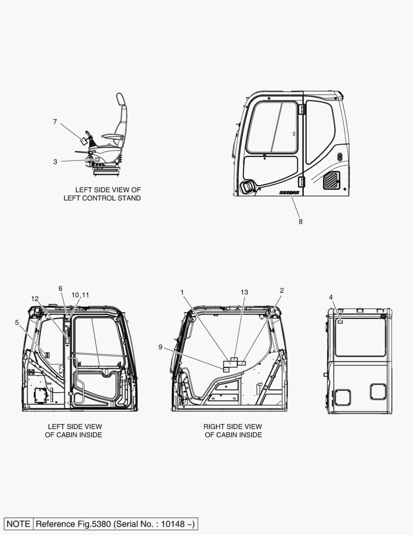 5150 NAME PLATE - CABIN(EUROPE) [10001~10147]
