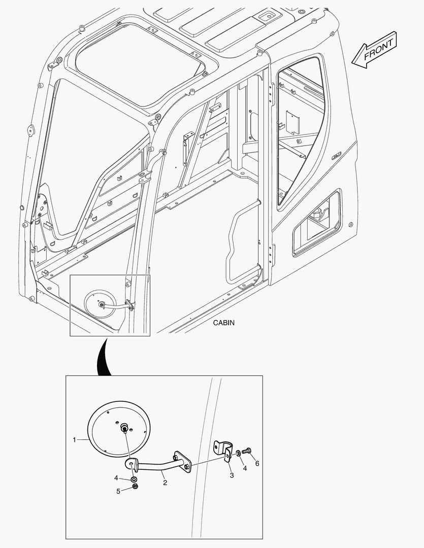 ЗЕРКАЛО - ДОПОЛНИТЕЛЬНЫЙ(КАБИНА)