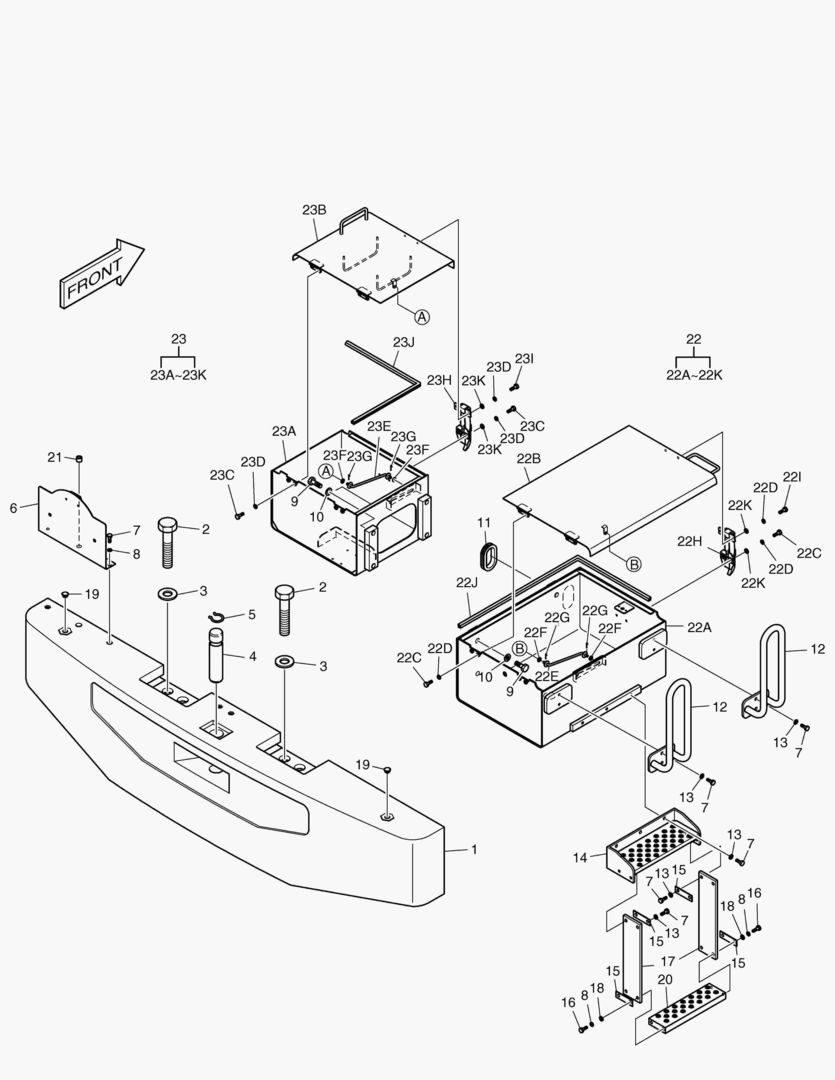 1350 COUNTER WEIGHT & BATTERY BOX