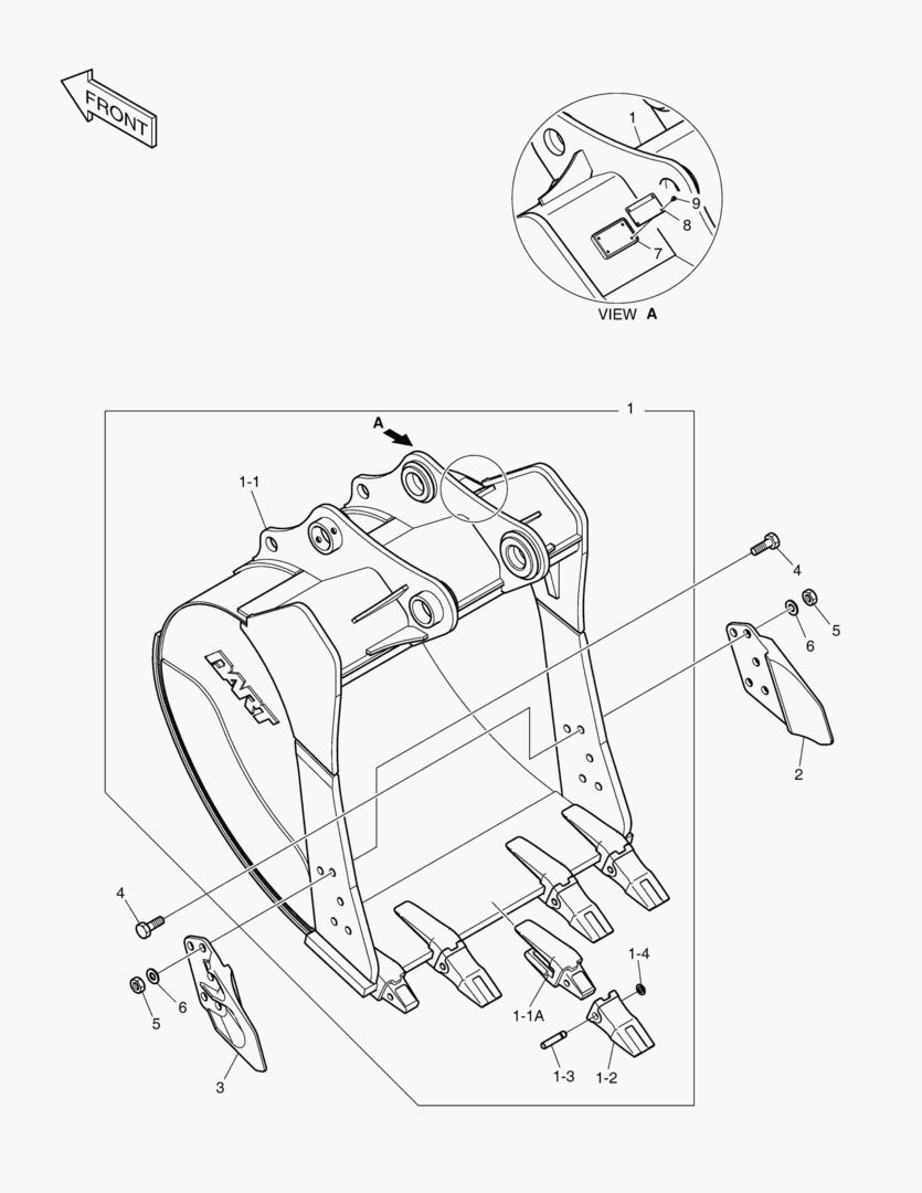 6620 BUCKET ASS`Y - 1.07mВі(48`) - HEAVY DUTY [5001~5261]