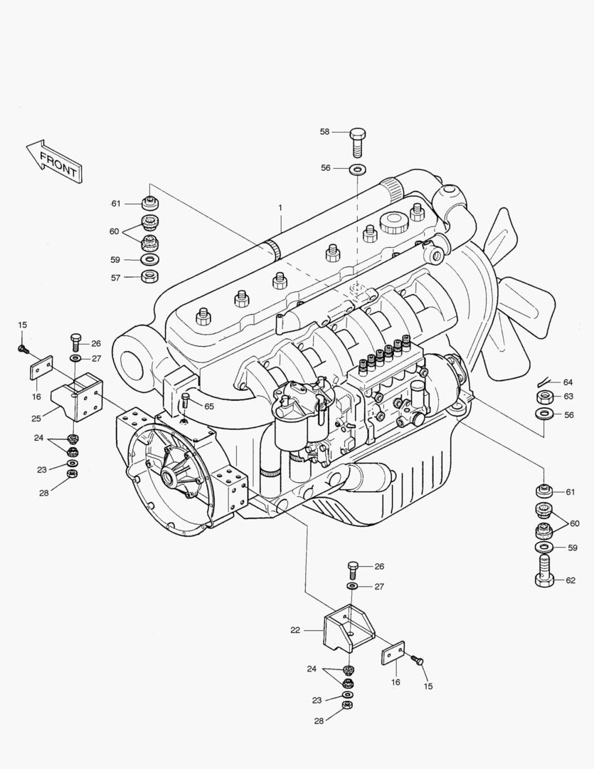 МОНТАЖ ДВИГАТЕЛЯ