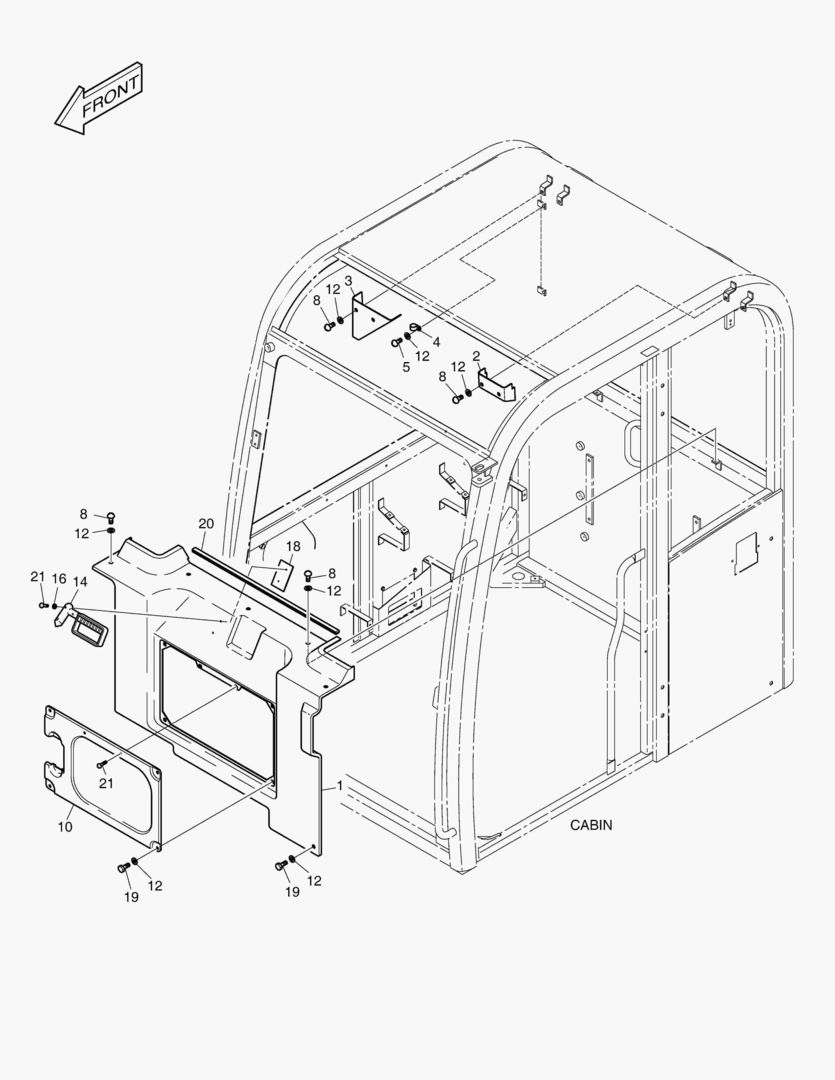 ЗАДНЯЯ КРЫШКА-БЕЗ КОНДИЦИОНЕРА