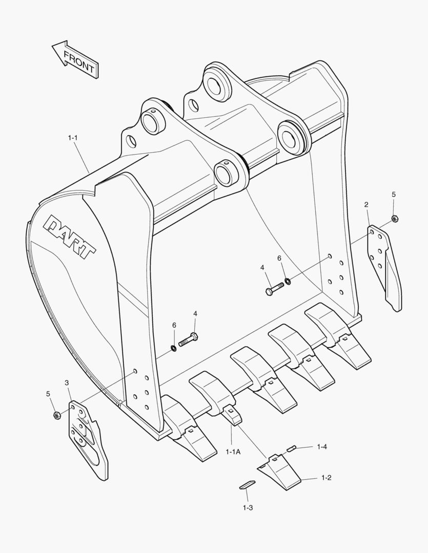 7250 BUCKET-0.72гЋҐ(42`)-VERTICAL PIN